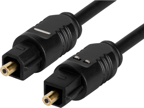 Toslink (Optical) cable Zignum K-TOS-SKB-0500.B, 5 m, m/m, OD 4mm, up to 20 Mbit/s, with dust caps, black photo 1