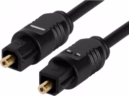 Toslink (Optical) cable Zignum K-TOS-SKB-0500.B, 5 m, m/m, OD 4mm, up to 20 Mbit/s, with dust caps, black
