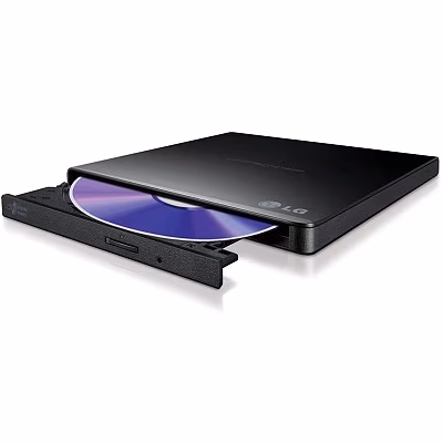 External DVDRW Drive LG GP57EB40, Portable Slim -14mm, Super-Multi DVDR+8x/-8x, RW+6x/-6x, DL+6x, RAM 5x, USB2.0, Black, Retail 
