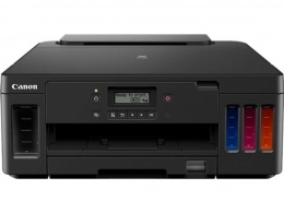 Printer CISS Canon Pixma G5040 Black, Color Printer/Duplex/Wi-Fi/LAN, A4, Print 4800x1200dpi_2pl, ESAT 13/6.8 ipm, 2-line LCD display, USB 2.0, 4 ink tank: 3*GI-40PGBK/,GI-40C,GI-40M,GI-40Y)18k on b/w; 7,7k color