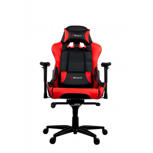 Gaming/Office Chair AROZZI Verona XL+, Black/Red, PU Leather, max weight up to 150-160kg / height 170-200cm, Recline 165°, 1D Armrests, Head and Lumber cushions, Metal Frame, Aluminium wheelbase, Gas Lift 4class, Small nylon casters, W-30kg photo 1