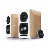 Edifier S880DB White, Hi-Res 2.0/ 88W (2x44W) RMS, Bluetooth 4.1, Titanium-laminate dome treble driver, Audio in: two digital (Optical, Coaxial) & two analog (RCA),USB, remote control, wooden thumbnav 1