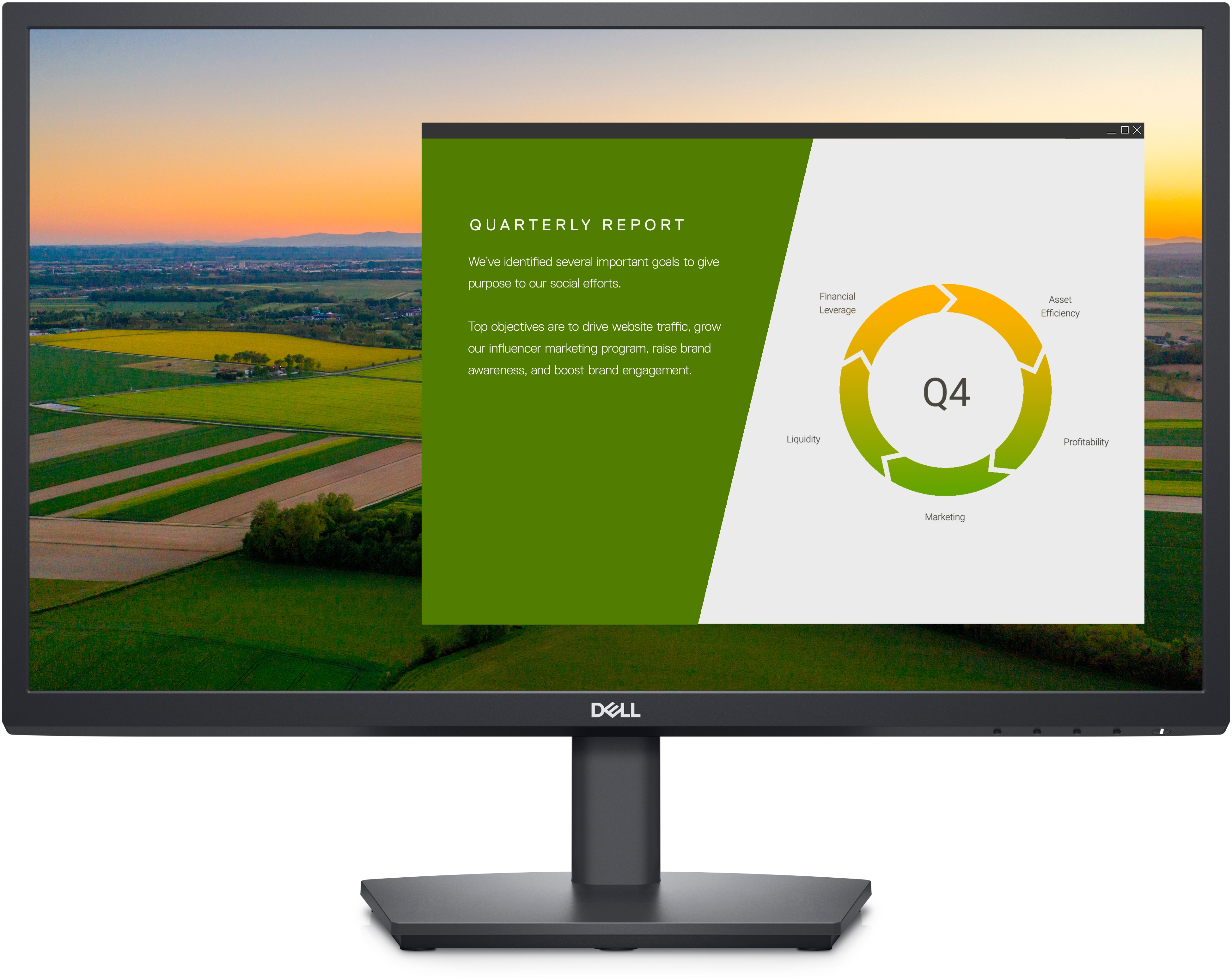 27.0'' DELL IPS LED E2722HS Black (5ms, 1000:1, 250cd, 1920x1080, 178°/178°, VGA, HDMI, DisplayPort, Speakers 2 x 2W, Heigh Adjustment, VESA ) photo 1