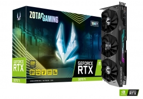 ZOTAC GeForce RTX 3070 Ti Trinity 8GB GDDR6X, 256bit, 1770/19000Mhz, Ampere, PCIeX16 4.0, Triple Fan / IceStorm 2.0, 2.5 Slot, 1xHDMI, 3xDP, Active Fan Control/FREEZE Fan Stop, SPECTRA 2.0 RGB Lightning, FireStorm, Metal RGB Led Backplate, Premium Pack thumbnav 1
