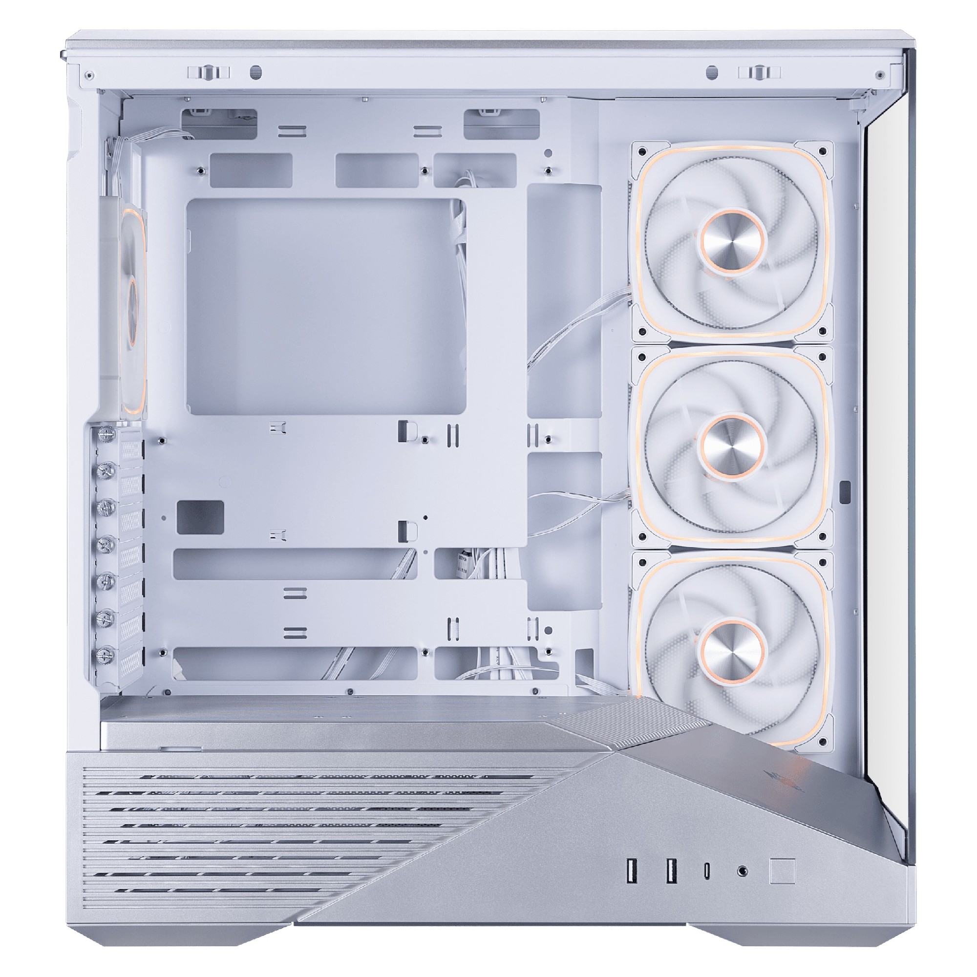 Carcasa 1STPLAYER GM7 / w/oPSU / Side-Window / 4x120mm / ATX / Silver photo 5
