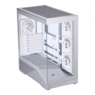 Carcasa 1STPLAYER GM7 / w/oPSU / Side-Window / 4x120mm / ATX / Silver thumbnav 2