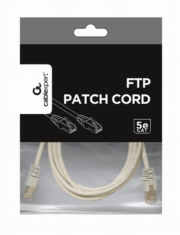 FTP Cat.5e Patch Cord, 1m, Grey photo 3
