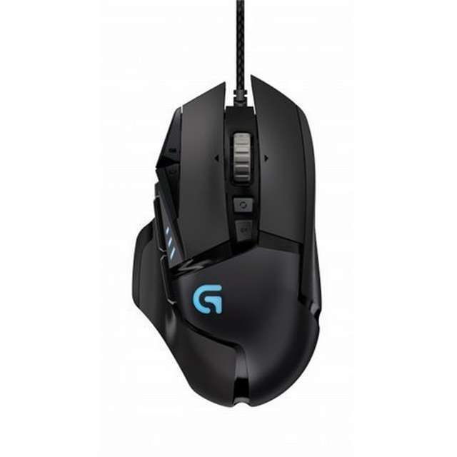 Logitech Gaming Mouse G502 HERO HIGH PERFORMANCE, 11 Programmable buttons, 16000 dpi, Onboard memory: 5 profiles, RGB photo 1