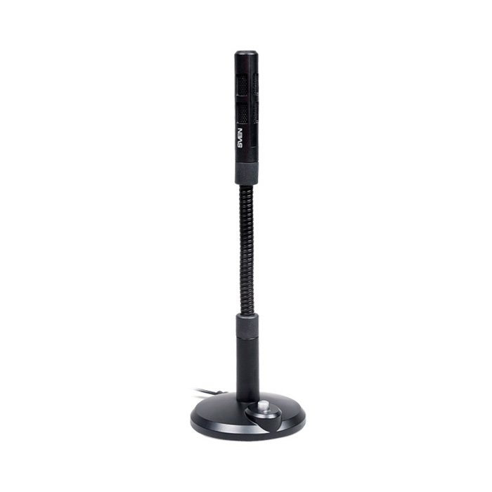 SVEN MK-495, Microphone, Desktop, On/off switch button, Flexible stand for rotation at any angle, Black photo 1