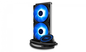 DEEPCOOL Liquid Cooler "GAMMAXX L240 V2",  Anti-leak Tech Inside, LGA2066/2011-v3/2011/1700/1200/1151/1150/1155 & AM5/AM4, 2x 120mm PWM fans RGB LED, fans: 500~1800rpm, pump: 2550rpm, 17.8dBA, 69.34CFM, 4 pin, Hydro Bearing thumbnav 7