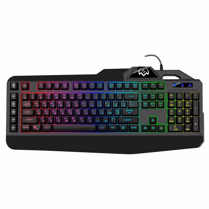 SVEN KB-G8600 Gaming Keyboard, membrane with tactile feedback,110 keys, 12Fn-keys, Backlight, 1.8m, USB, Black, Rus/Ukr/Eng 
