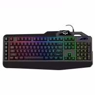 SVEN KB-G8600 Gaming Keyboard, membrane with tactile feedback,110 keys, 12Fn-keys, Backlight, 1.8m, USB, Black, Rus/Ukr/Eng