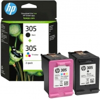 Multipack HP 305 (6ZD17AE) Black/Tri-colour Original Ink Cartridges for HP DeskJet 2710, HP DeskJet 2720 ,HP DeskJet 2721, HP DeskJet 2722, HP DeskJet 2723, HP DeskJet 2724, HP DeskJet Plus 4110,HP DeskJet Plus 4120 thumbnav 1