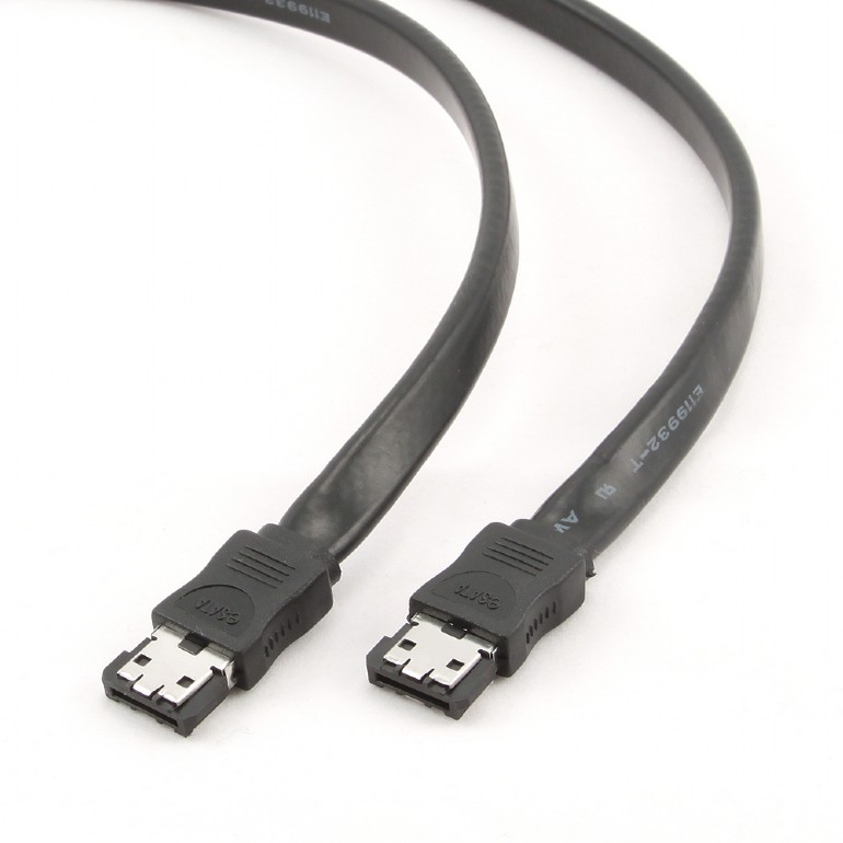 ESATA to eSATA II data cable, 50cm, bulk package photo 1