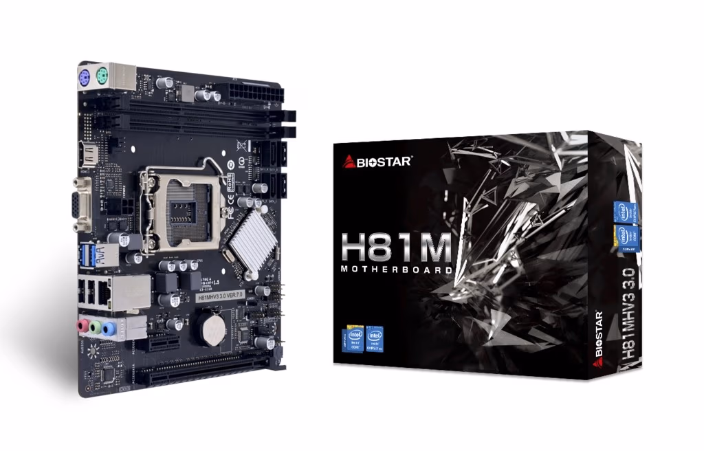 Материнская плата BIOSTAR H81MHV3 3.0 / Socket 1150 / Intel H81/ mATX