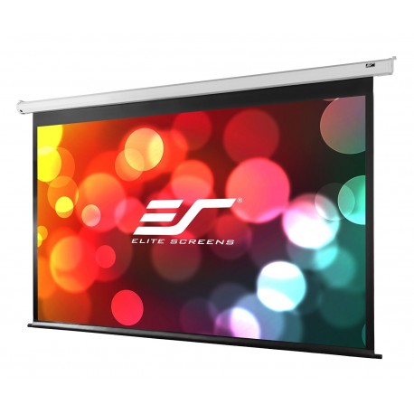 Elite Screens 84” (16:9) 186 x 105 cm, Electric Projection Screen, Spectrum Series with IR/Low Voltage 3-way wall box, White photo 2