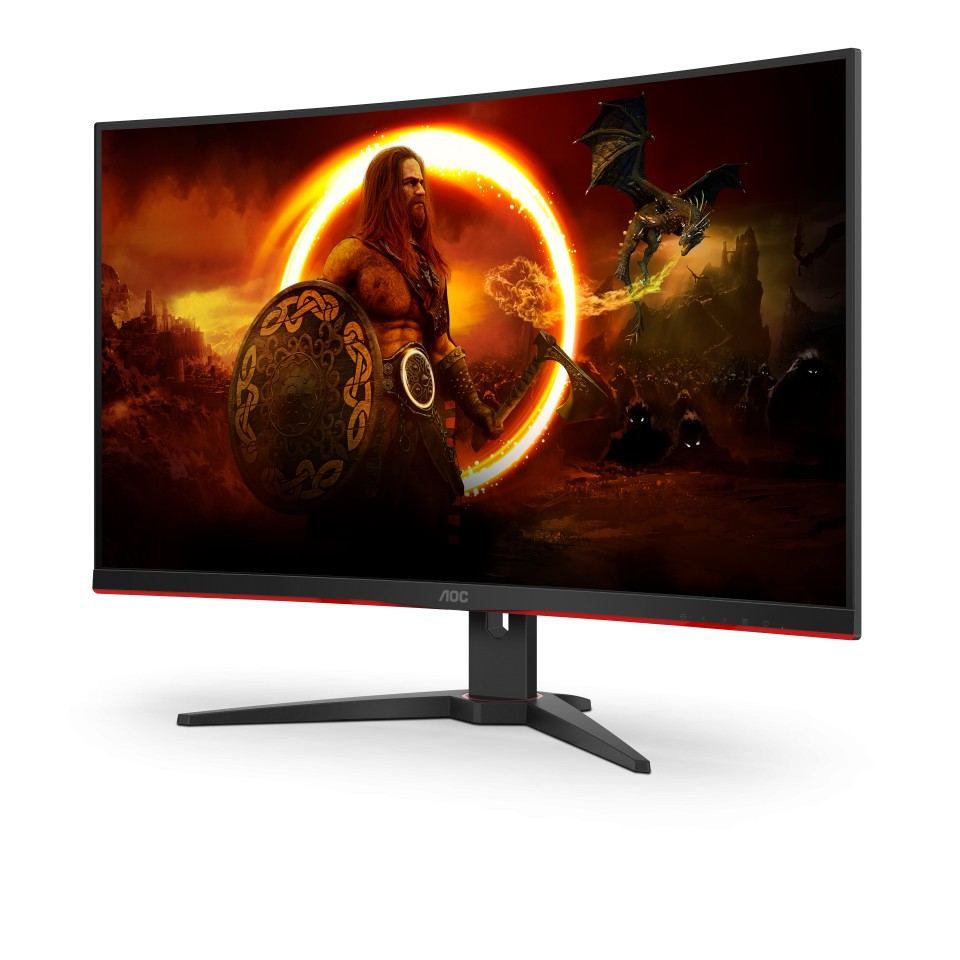 31.5” Monitor Gaming AOC CQ32G2SE/BK / Curved / 1ms / 165Hz / Black photo 3