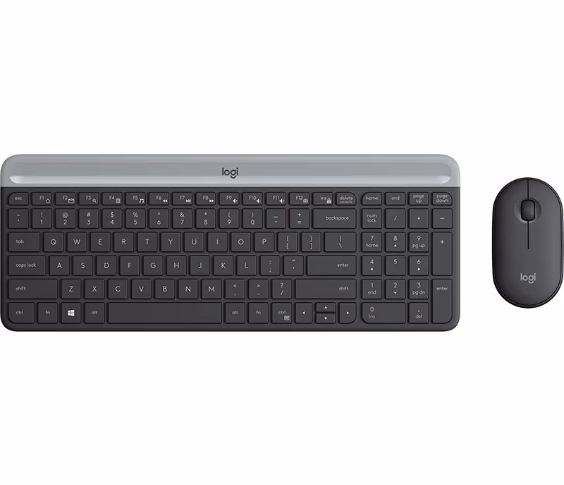 Беспроводная клавиатура и мышка Logitech Combo MK470 Slim/ 2.4GHz nano USB receiver/ Graphite 