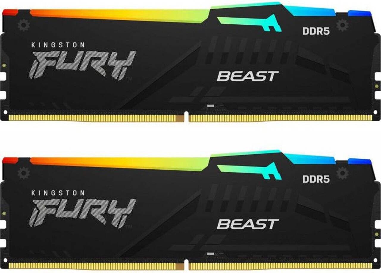 Опреативная память Kingston FURY Beast RGB EXPO DDR5 6000MHz 64GB (Kit of 2*32GB) photo 1