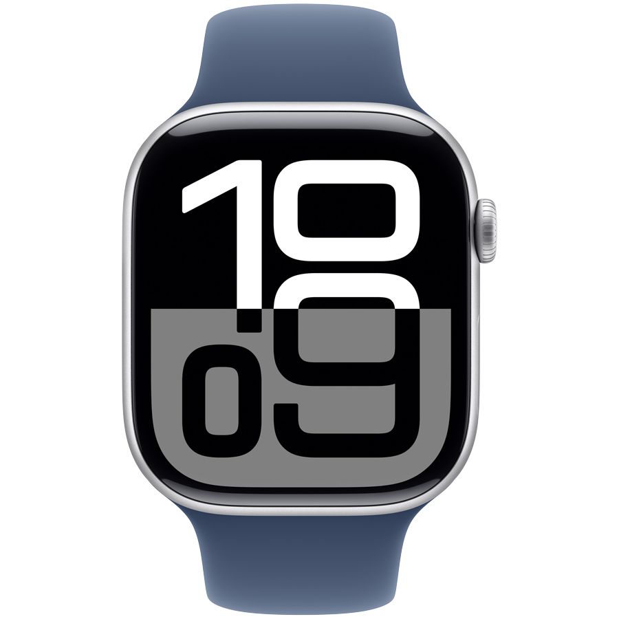 Smart watch Apple Watch Series 10 GPS 42mm Silver Aluminium Case with Denim Sport Band - M/L (MWWC3QI/A) 1 GB 1.77 photo 2