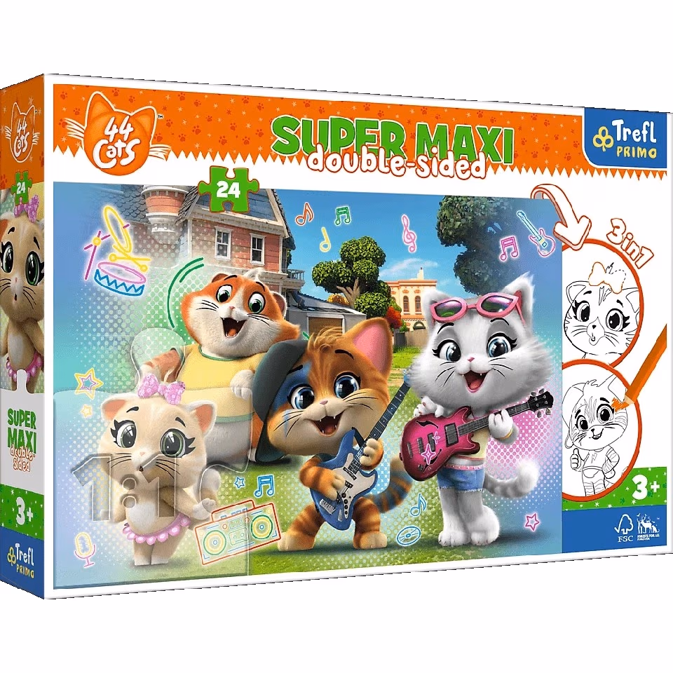Trefl Puzzles 41011 - 24 Super maxi Happy Frozen Land 