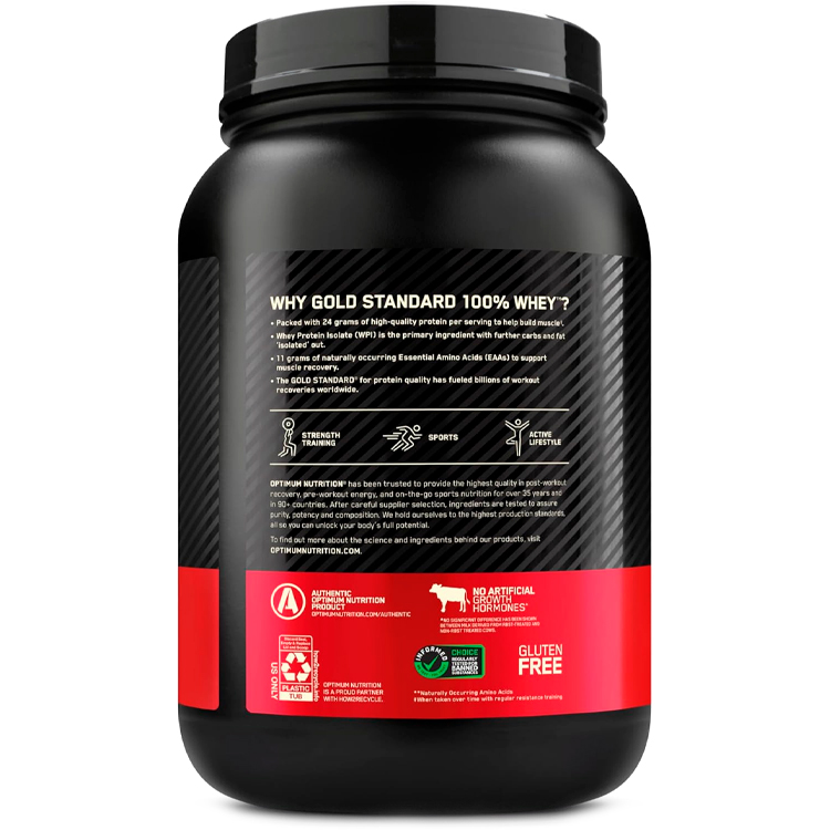 Сывороточный протеин Optimum Nutrition Gold Standard 100% WHEY Rocky Road 2lb/907 г photo 3