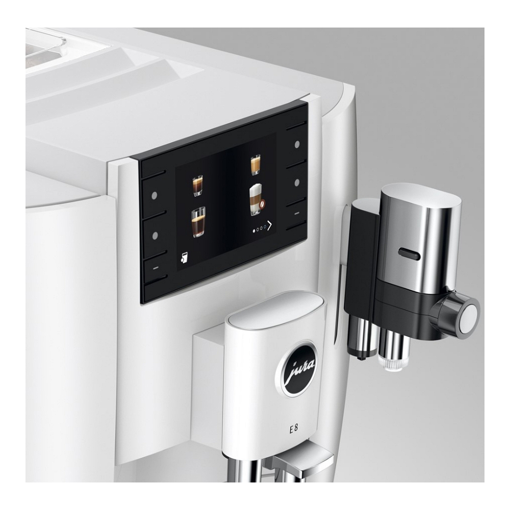 Aparat de cafea Espresso JURA E8 Professional Aroma Piano White, 15585 / 15 bar / Espresso photo 4