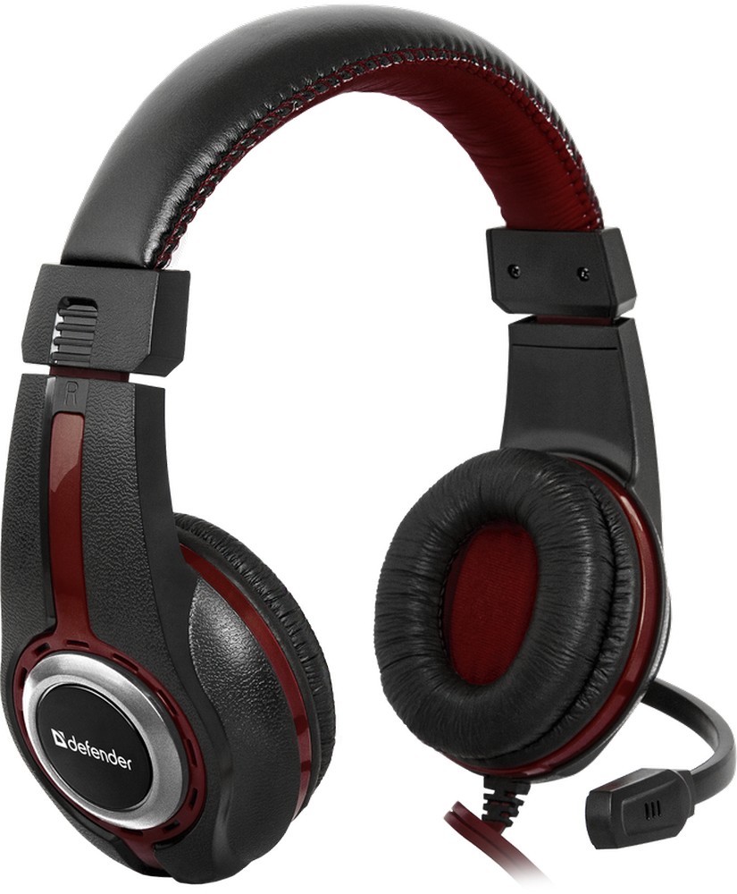 Наушники Defender Warhead G Красный с черным Проводные / Игровой / Красный с черным photo 3
