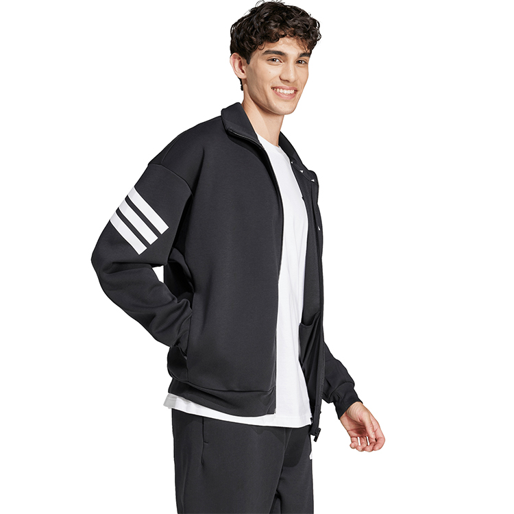 Hanorac pt bărbați Adidas M FI 3S TT XS Negru photo 5