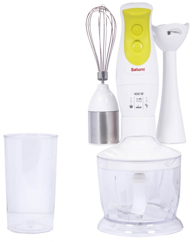 Blender Saturn ST-FP9085, 600 ml, 2 trepte viteza, Alb photo 1