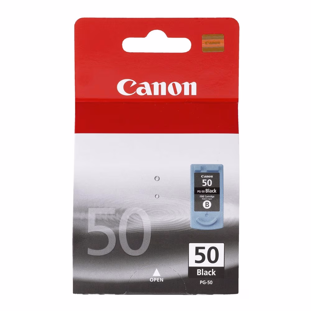 Ink Cartridge Canon PG-50 (0616B001), 22ml black - high capacity for MP150/160/170/180/450/460; iP2200/ JX200/500, MX300/310
