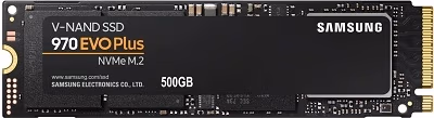 M.2 NVMe SSD 500GB Samsung SSD 970 EVO, Interface: PCIe3.0 x4 / NVMe1.3, M2 Type 2280 form factor, Sequential Read: 3400 MB/s, Sequential Write: 2300 MB/s, Max Random 4k: Read /Write: 370,000/450,000 IOPS, Samsung Phoenix controller, V-NAND MLC