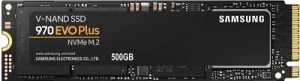 M.2 NVMe SSD 500GB Samsung SSD 970 EVO, Interface: PCIe3.0 x4 / NVMe1.3, M2 Type 2280 form factor, Sequential Read: 3400 MB/s, Sequential Write: 2300 MB/s, Max Random 4k: Read /Write: 370,000/450,000 IOPS, Samsung Phoenix controller, V-NAND MLC