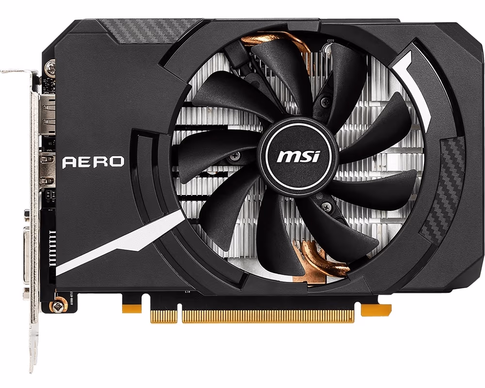 MSI GeForce GTX 1660 SUPER AERO ITX 6G OC / 6GB GDDR6 192Bit 1815/14000Mhz, 1xDVI-D, 1x HDMI, 1x DisplayPort, Single fan - ITX thermal design (Zero Frozr/Airflow Control Technology), TORX FAN, Retail 