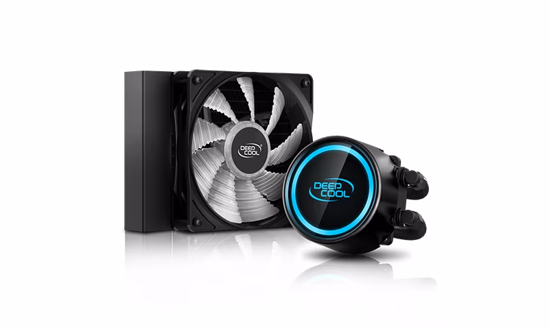 DEEPCOOL Liquid Cooler "GAMMAXX L120 V2", Anti-leak Tech Inside, LGA2066/2011-v3/2011/1700/1200/1151/1150/1155 & AM4, 1x 120mm fans RGB LED, fans: 500~1800rpm, pump: 2550rpm, 17.8dBA, 69.34CFM, 4 pin, Hydro Bearing 