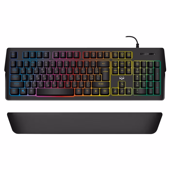 SVEN KB-G9400 RGB Gaming Keyboard, Software for keys programming and backlighting management, keys 104 keys, 12 Fn-keys, 1.8m, USB, Black, Rus/Ukr/Eng 