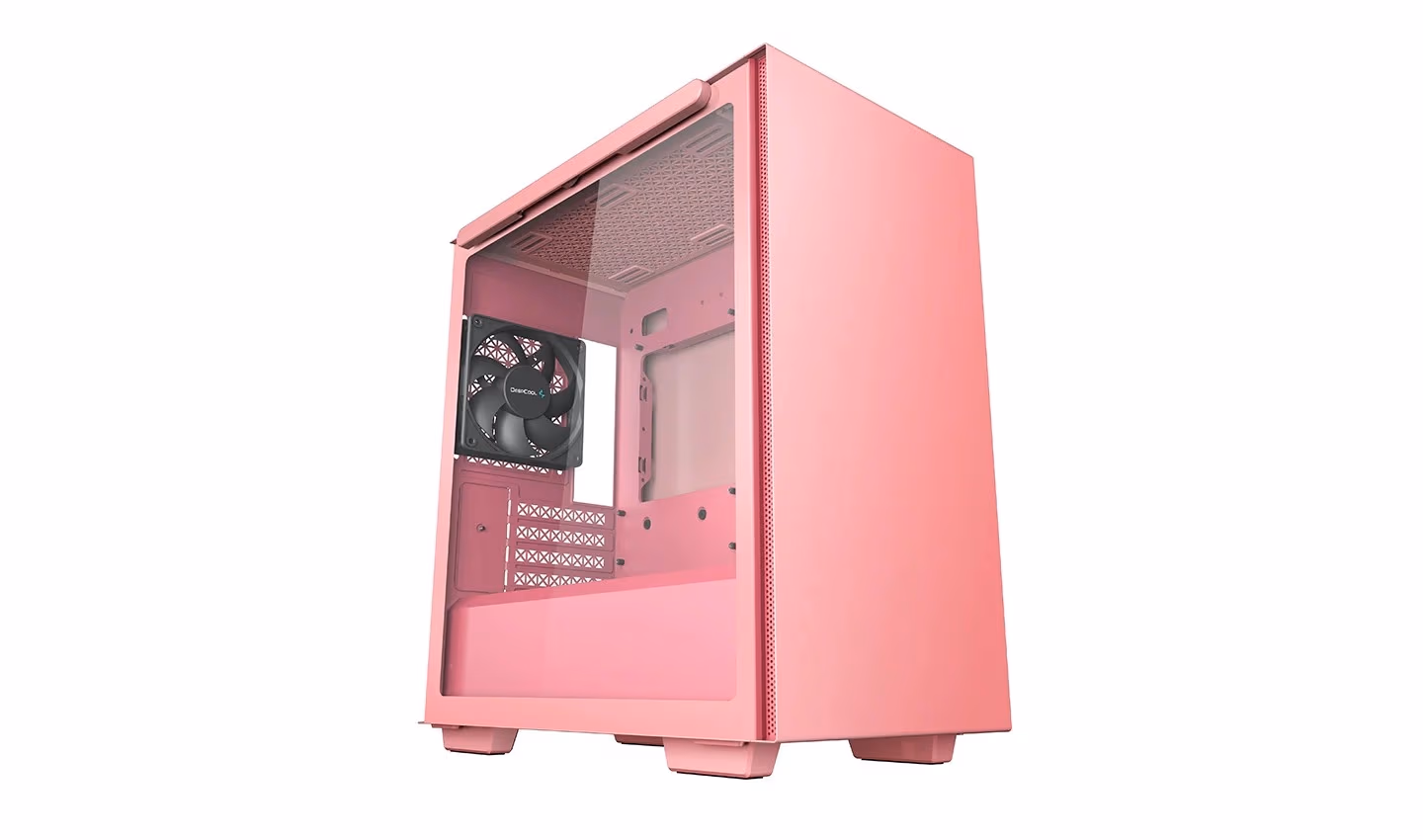 Корпус DEEPCOOL MACUBE 110 PINK / w/oPSU / Side-Window / 1x 120mm fan / ATX / Pink 