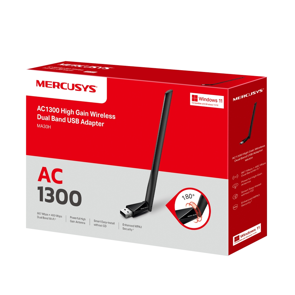USB2.0 Адаптор / Wi-Fi 5 / MERCUSYS MA30H photo 6