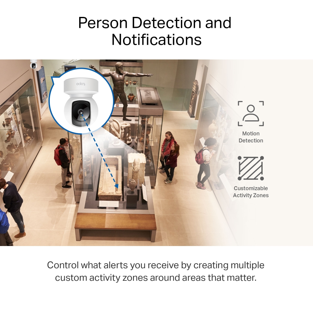 Внутренняя IP-камера безопасности TP-LINK Tapo C212, White photo 4