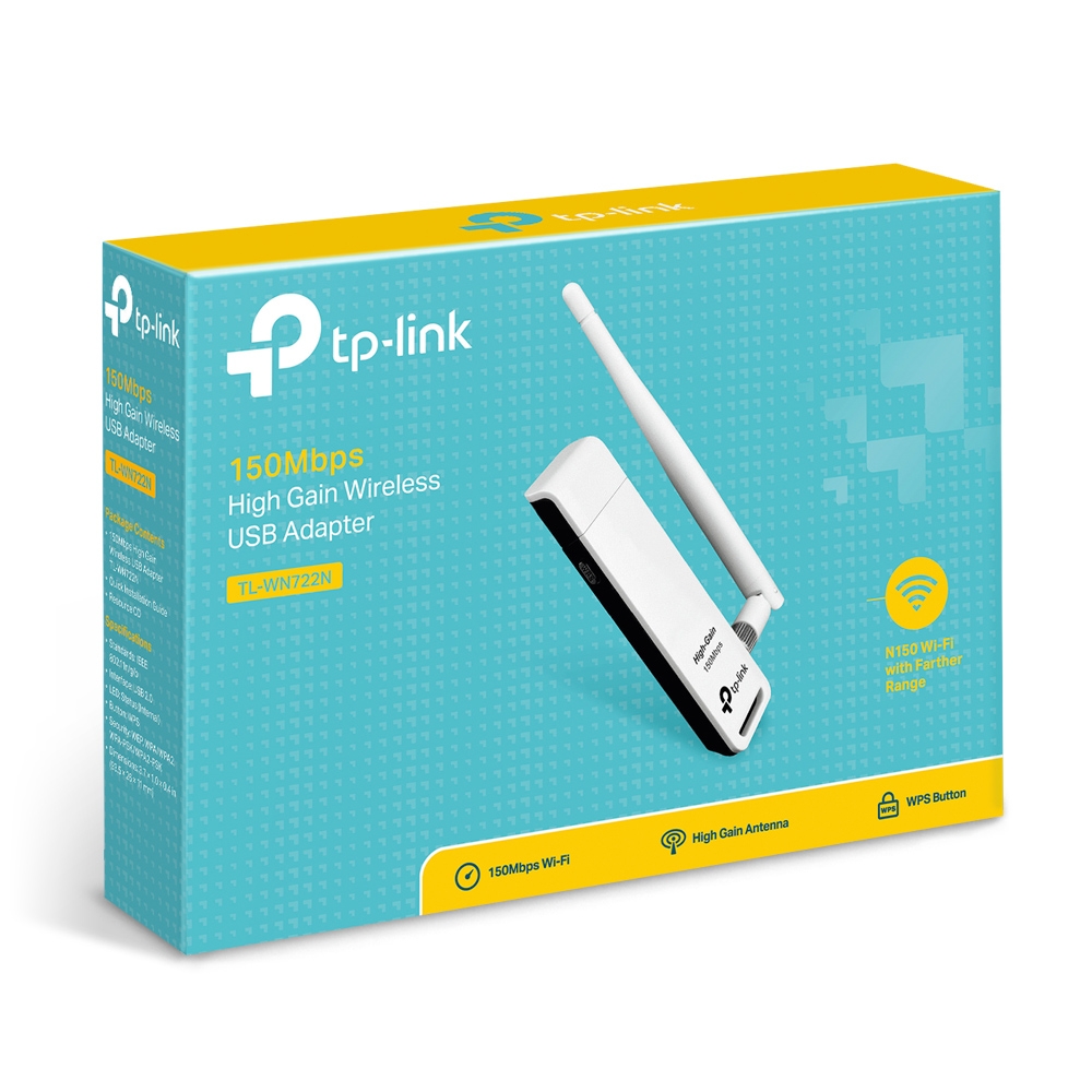 USB 2.0 / Wi-Fi Adapter / TP-LINK TL-WN722N photo 3