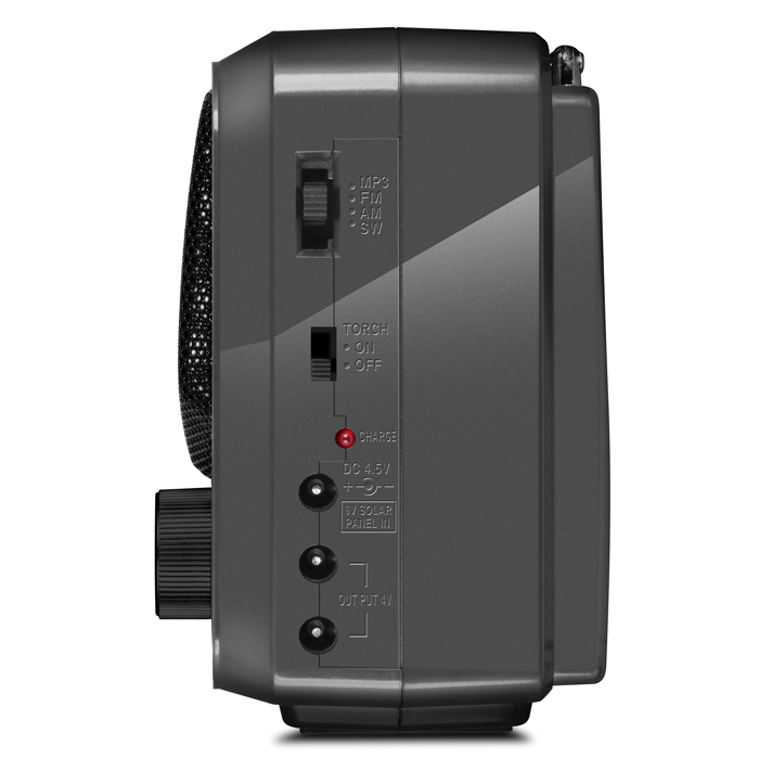 SVEN SRP-525 Gray, FM/AM/SW Radio, 3W RMS, 8-band radio receiver, built-in audio files player from USB-fash, microSD and SD card storage devices, telescopic swivel antenna, built-in battery photo 6