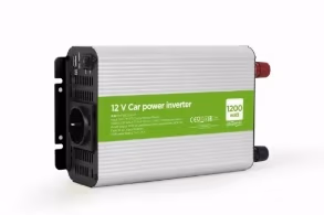 EnerGenie EG-PWC1200-01, 12 V Car power inverter, 1200 W, with USB port / 5V-1A, Input: 10-16 VDC (accumulator directly) - Output: 230 VAC +/- 10% at 50 Hz (+/-3Hz), modified sine wave