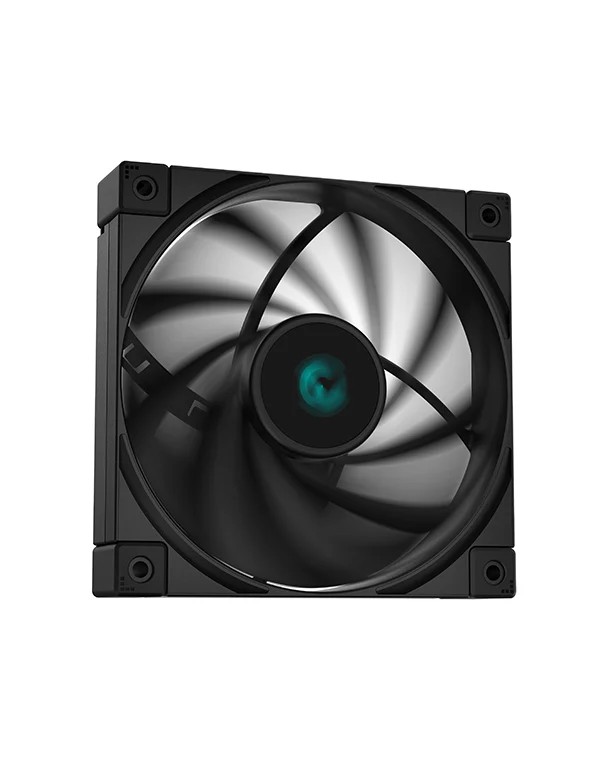 120mm Case Fan - DEEPCOOL "FK120B", High-Performance 120mm PWM fan, 120x120x25 mm, 500~1850 RPM±10%, 68.99 CFM, <28 dB(A), 4-pin PWM, Fluid Dynamic Bearing, Black photo 2