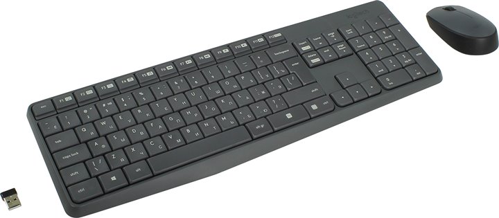 Беспроводная Клавиатура и мышка Logitech Combo MK235 / USB photo 2