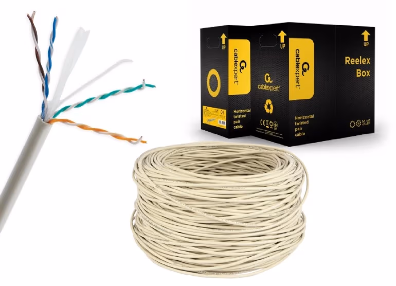 Cable UTP Gembird UPC-6004E-SO, AWG24 Solid Copper cable, cat. 6,  305m