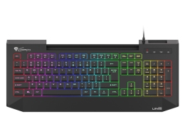 Tastatura cu fir Genesis Keyboard Lith 400 RGB US Layout, X-Scissor Slim thumbnav 1