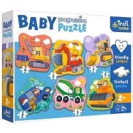 Trefl 44004 Puzzles Baby Progressive Vehicles