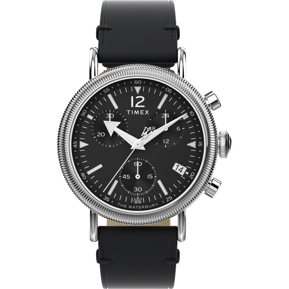 Waterbury Standard Coin Edge Chronograph 40mm Leather Strap Watch TW2W20600 photo 1