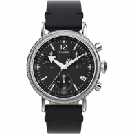 Waterbury Standard Coin Edge Chronograph 40mm Leather Strap Watch TW2W20600 thumbnav 1