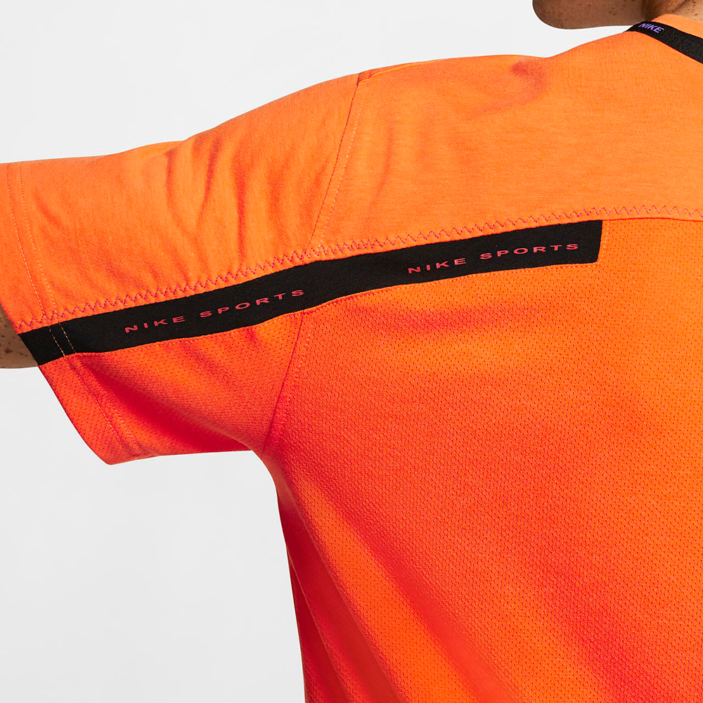 Tricou bărbătesc Nike M NK DRY TOP SS PX L Oranj photo 3